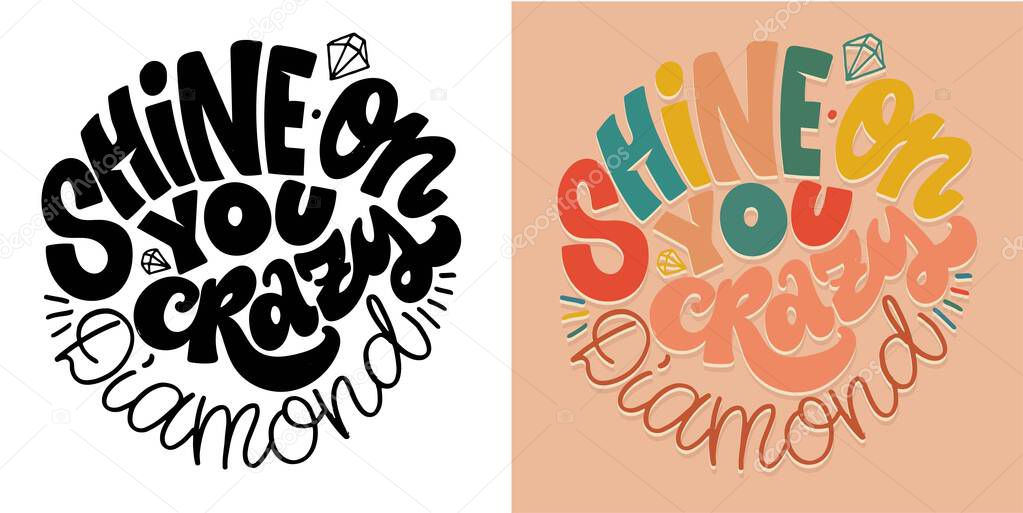 Cute funny hand drawn doodle lettering. T-shirt design, mug print.