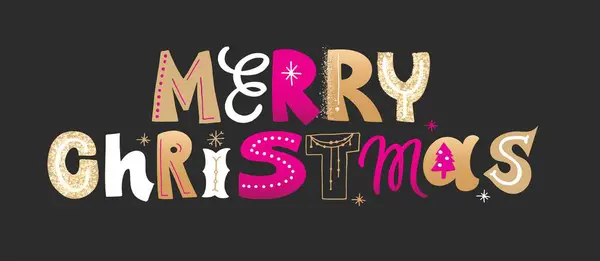 Праздничный Плакат Зимний Пряник Рождеством Христовым Новым Годом Милая Открытка — стоковый вектор