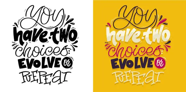 Bonito Mão Desenhado Doodle Lettering Cartão Postal Shirt Design Letetring — Vetor de Stock