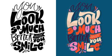 El yazısı posteri, tişört tasarımı, sabıka baskısı. % 100 vektör dosyası.