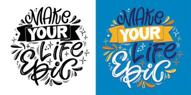 Funny lettering hand drawn doodle quote. Lettering t-shirt design, 100% vector. clipart