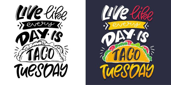 Набор с рукописными цитатами в современном стиле каллиграфии. Лозунги для печати и дизайна плакатов. 100% векторное изображение