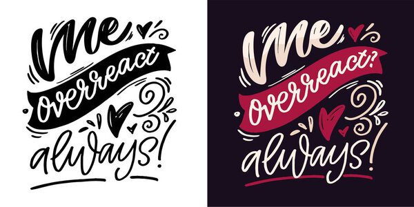 Набор с рукописными цитатами в современном стиле каллиграфии. Лозунги для печати и дизайна плакатов. 100% векторное изображение