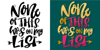 Kartpostal yolluyorum. Güzel el çizimi karalama harfleri, baskı, tişört tasarımı, sabıka baskısı. % 100 vektör resmi