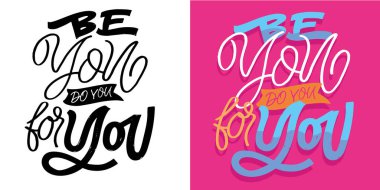 Güzel el çizimi karalama alıntısı. Tişört tasarımı, kupa baskısı, çanta baskısı, kıyafet modası. % 100 elle çizilmiş vektör resmi.