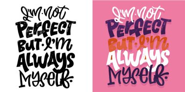 Güzel el çizimi karalama alıntısı. Tişört tasarımı, kupa baskısı, çanta baskısı, kıyafet modası. % 100 elle çizilmiş vektör resmi.