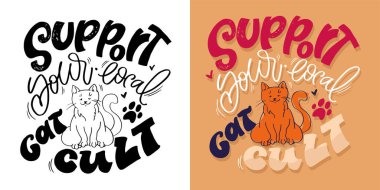 Güzel el çizimi karalama alıntısı. Tişört tasarımı, kupa baskısı, çanta baskısı, kıyafet modası. % 100 elle çizilmiş vektör resmi.