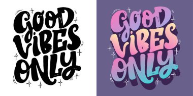 Güzel el çizimi karalama alıntısı. Tişört tasarımı, kupa baskısı, çanta baskısı, kıyafet modası. % 100 elle çizilmiş vektör resmi.