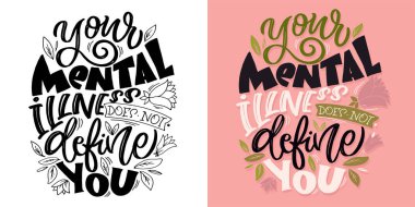 Güzel el çizimi karalama alıntısı. Tişört tasarımı, kupa baskısı, çanta baskısı, kıyafet modası. % 100 elle çizilmiş vektör resmi.