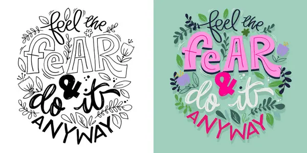 Stock vector Cute hand drawn doodle lettering quote. Lettering for t-shirt design, mug print, bag print, clothes fashion. 100% hand drawn vector image.