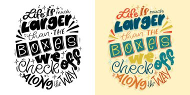 Güzel el çizimi karalama alıntısı. Tişört tasarımı, kupa baskısı, çanta baskısı, kıyafet modası. % 100 elle çizilmiş vektör resmi.