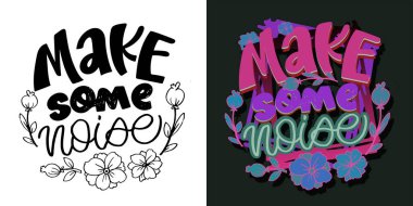 Komik el çizimi karalama alıntısı. Tişört tasarımı, kupa baskısı, çanta baskısı, kıyafet modası. % 100 elle çizilmiş vektör resmi.