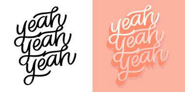 Modayı takip eden sanatsal el karalama harfleri. Tişört tasarımı, kupa baskısı, çanta baskısı, kıyafet modası. % 100 elle çizilmiş vektör resmi.