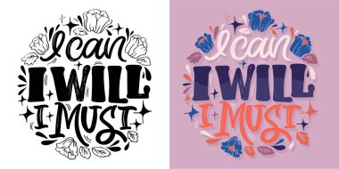 Trendy art hand drawn doodle lettering quote. Lettering for t-shirt design, mug print, bag print, clothes fashion. 100% hand drawn vector image. clipart