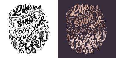 Cute hand drawn doodle lettering quote. Lettering for t-shirt design, mug print, bag print, clothes fashion. 100% hand drawn vector image. clipart