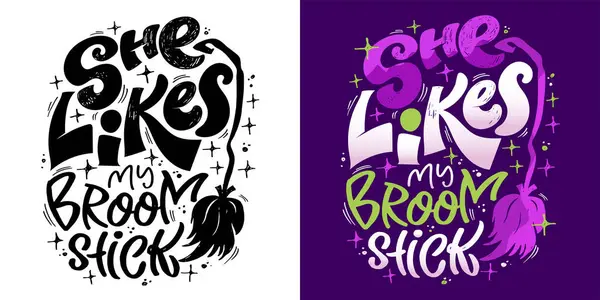 stock vector Halloween vibes lettering. Cute hand drawn doodle lettering quote. Lettering for t-shirt design, mug print, bag print, clothes fashion. 100% hand drawn vector image.