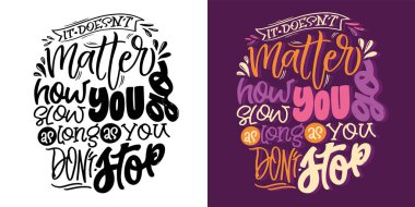 Moda el çizimi karalama yazısı alıntısı. Tişört tasarımı, kupa baskısı, çanta baskısı, kıyafet modası. % 100 elle çizilmiş vektör resmi.