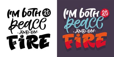 Moda el çizimi karalama yazısı alıntısı. Tişört tasarımı, kupa baskısı, çanta baskısı, kıyafet modası. % 100 elle çizilmiş vektör resmi.