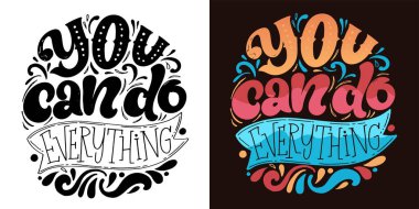 Moda el çizimi karalama yazısı alıntısı. Tişört tasarımı, kupa baskısı, çanta baskısı, kıyafet modası. % 100 elle çizilmiş vektör resmi.