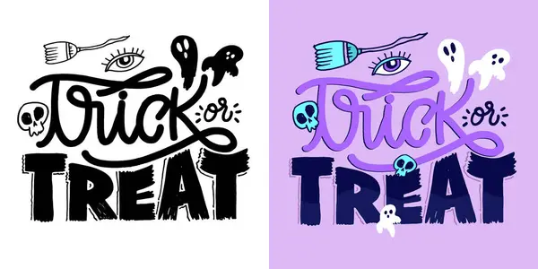 Stock vector Happy Halloween vibe. Cute hand drawn doodle lettering quote. Lettering for t-shirt design, mug print, bag print, clothes fashion. 100% hand drawn vector image.