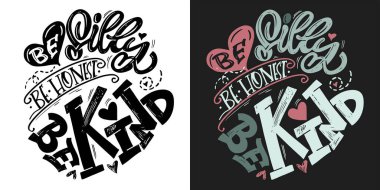 Güzel el çizimi karalama alıntısı. Tişört tasarımı, kupa baskısı, çanta baskısı, kıyafet modası. % 100 elle çizilmiş vektör resmi.