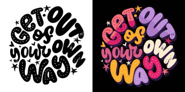 Güzel el çizimi karalama alıntısı. Tişört tasarımı, kupa baskısı, çanta baskısı, kıyafet modası. % 100 elle çizilmiş vektör resmi.