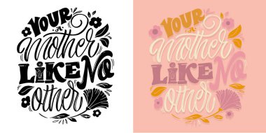 Komik moda basılabilir el karalama harfleri alıntısı. Tişört tasarımı, kupa baskısı, çanta baskısı, kıyafet modası. % 100 elle çizilmiş vektör resmi.