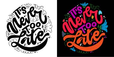 Komik moda basılabilir el karalama harfleri alıntısı. Tişört tasarımı, kupa baskısı, çanta baskısı, kıyafet modası. % 100 elle çizilmiş vektör resmi.