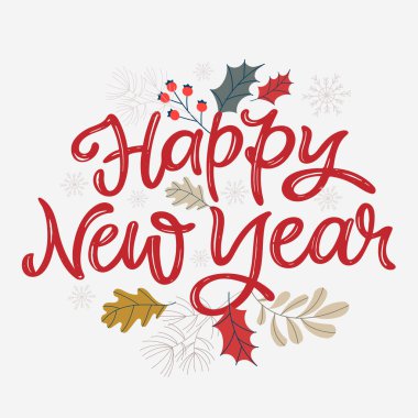 % 100 vektör el karalama dosyası. Kış tatilleriyle ilgili güzel bir el yazısı. Tişört tasarımı, kupa baskısı, çanta baskısı, kıyafet modası. 