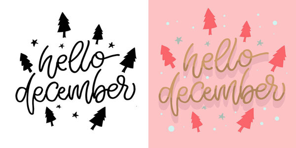 100% vector hand drawn doodle file. Beautiful hand drawn lettering quote about winter holidays. Lettering for t-shirt design, mug print, bag print, clothes fashion. 