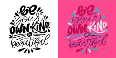 Güzel el çizimi karalama alıntısı. Tişört tasarımı, kupa baskısı, çanta baskısı, kıyafet modası. % 100 elle çizilmiş vektör resmi.