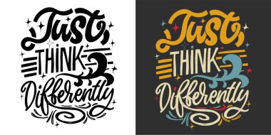 Güzel el çizimi karalama alıntısı. Tişört tasarımı, kupa baskısı, çanta baskısı, kıyafet modası. % 100 elle çizilmiş vektör resmi.