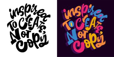 Güzel el çizimi karalama alıntısı. Tişört tasarımı, kupa baskısı, çanta baskısı, kıyafet modası. % 100 elle çizilmiş vektör resmi.