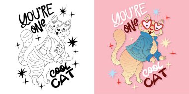 Güzel el çizimi karalama alıntısı. Tişört tasarımı, kupa baskısı, çanta baskısı, kıyafet modası. % 100 elle çizilmiş vektör resmi.