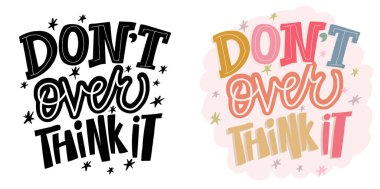 Güzel el çizimi karalama alıntısı. Tişört tasarımı, kupa baskısı, çanta baskısı, kıyafet modası. % 100 elle çizilmiş vektör resmi.