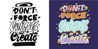 Komik bir el çizimi karalama alıntısı. Tişört tasarımı, kupa baskısı, çanta baskısı, kıyafet modası. % 100 elle çizilmiş vektör resmi.