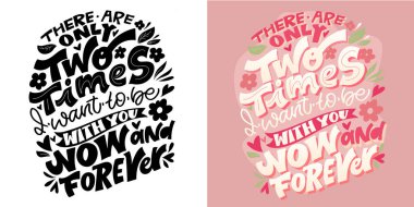 Güzel el çizimi karalama alıntısı. Tişört tasarımı, kupa baskısı, çanta baskısı, kıyafet modası. % 100 elle çizilmiş vektör resmi.