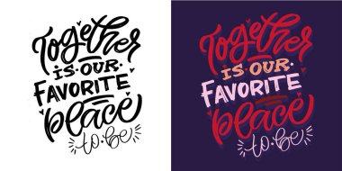 Sevgi ve Sevgililer Günü 'nü anlatan karalama mektupları. Tişört tasarımı, kupa baskısı, çanta baskısı, kıyafet modası. % 100 elle çizilmiş vektör resmi.