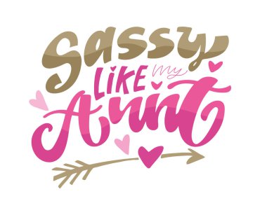 Teyzem hakkında güzel el çizimi harfler. Tişört tasarımı, çıkartma baskısı, kartpostal..