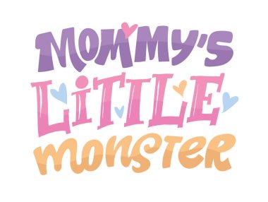 Küçük bebek partisi, el çizimi doole harfleri. Tişört tasarımı, resim baskısı, çıkartma.