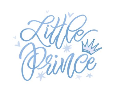 Küçük bebek partisi, el çizimi doole harfleri. Tişört tasarımı, resim baskısı, çıkartma.