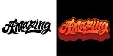 Tişört tasarımı, kupa baskısı, çanta baskısı, kıyafet modası için modaya uygun harfler. % 100 elle çizilmiş vektör resmi.