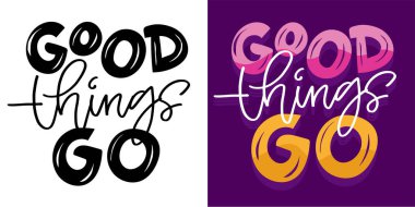 Güzel el çizimi karalama alıntısı. Tişört tasarımı, kupa baskısı, çanta baskısı, kıyafet modası. % 100 elle çizilmiş vektör resmi.