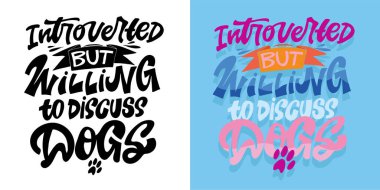 Antisosyal ve içe dönük hakkında komik el karalamaları. Tişört tasarımı, kupa baskısı, çanta baskısı, kıyafet modası. % 100 elle çizilmiş vektör resmi.