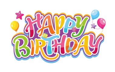 Doğum günün kutlu olsun. Güzel el çizimi kartpostallar. Kutlama zamanı. Bir dilek tut. Doğum günü partisi zamanı - afiş etiketi, tişört tasarımı. % 100 elle çizilmiş vektör