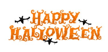 Mutlu Cadılar Bayramı seti - Şaka mı şeker el çizimi karalama harfleri etiketi, tişört tasarımı, sabıka baskısı, çıkartma baskısı.