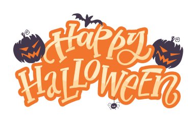 Cadılar Bayramı setiniz kutlu olsun. Komik el çizimi karalama etiketi, tişört tasarımı, sabıka baskısı, çıkartma baskısı. % 100 elle çizilmiş vektör