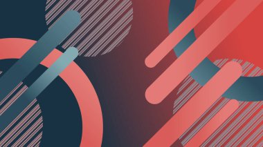 A bold and energetic stock vector design. A burst of colorful geometric shapes.