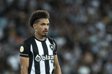 Rio, Brezilya - 26 Ekim 2022 - Tiquinho Soares, Botafogo ve Bragantino arasında oynanan maçta Brezilya Şampiyonası 'nın 34 rauntluk serisi Nilton Santos Stadyumu' nda oynandı.