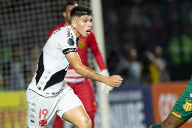 Rio, Brezilya - 27 Ekim 2022 - Palacios oyuncusu Vasco ile Sampaio Correa arasında oynanan maçta 37 rauntluk Brezilya Şampiyonası, B serisi Sao Januario Stadyumu 'nda